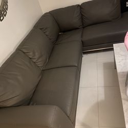 Leather Sectional 