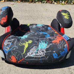 Graco Car Booster Seat With Dinosaur Print