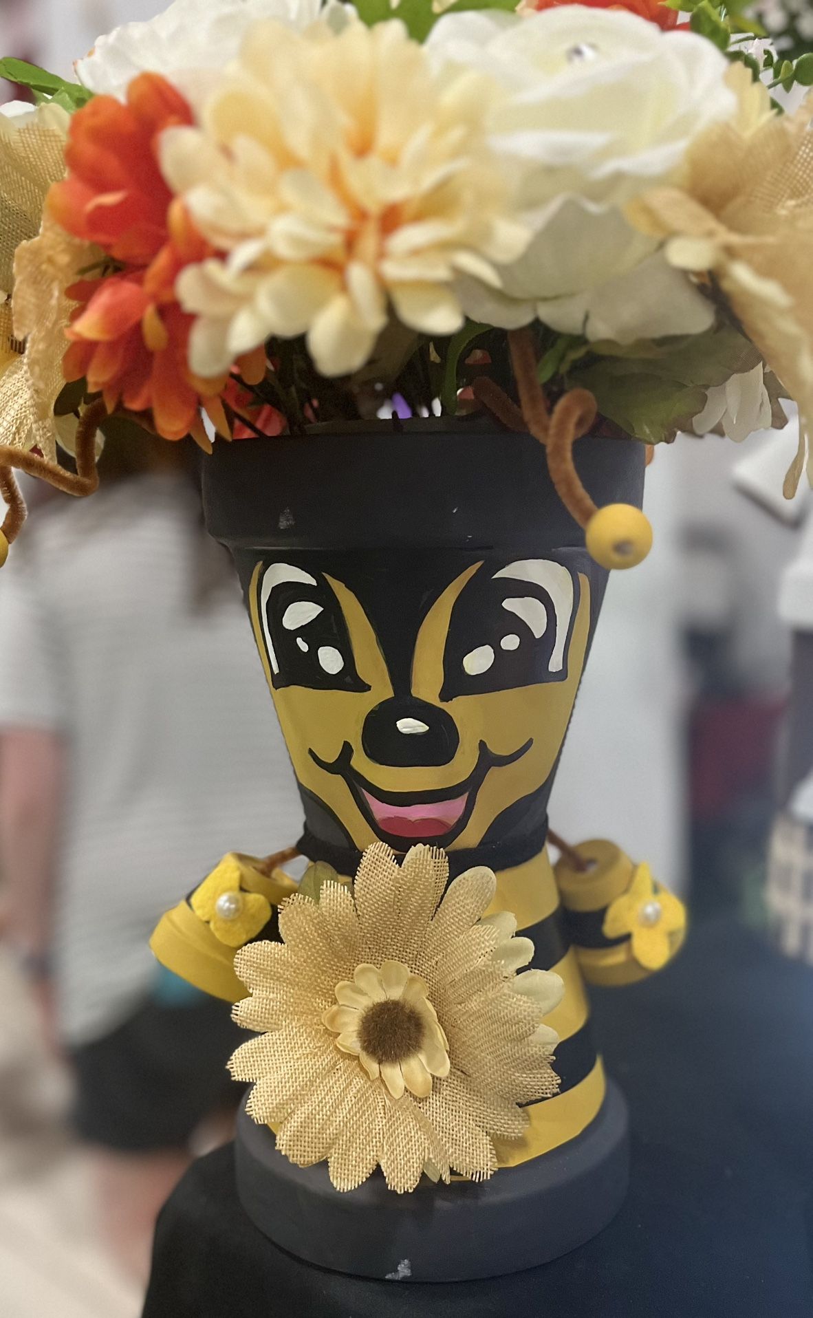 Honey Bee Flower Pot