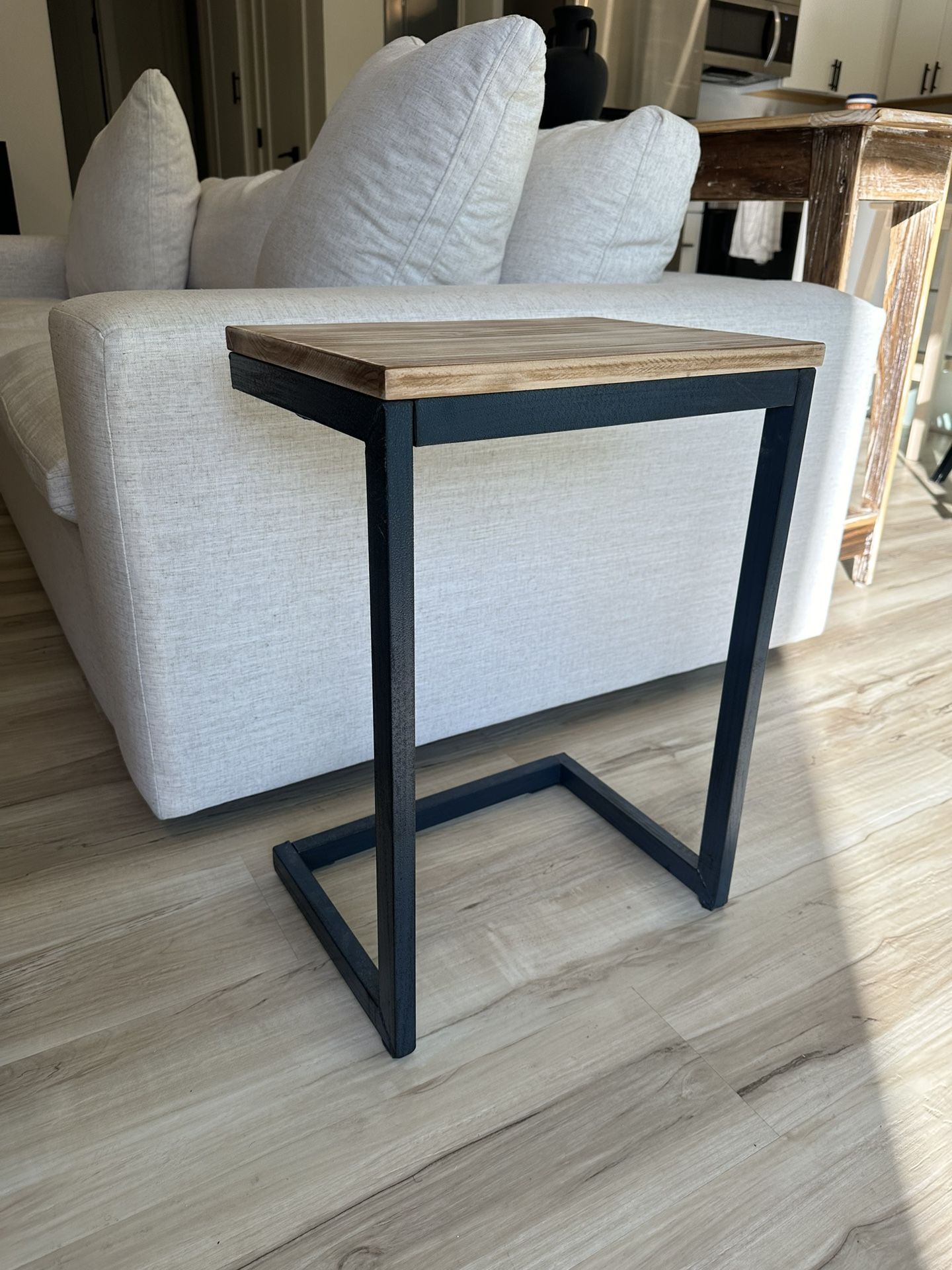 C Shaped End Table