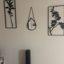 Wall Decor, Teardrop Mirror, Art Pieces