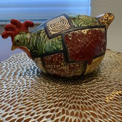 Chicken Hen Decor Porcelaine