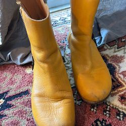 Kork Ease Mustard Yellow Boots Women’s Size 8-1/2