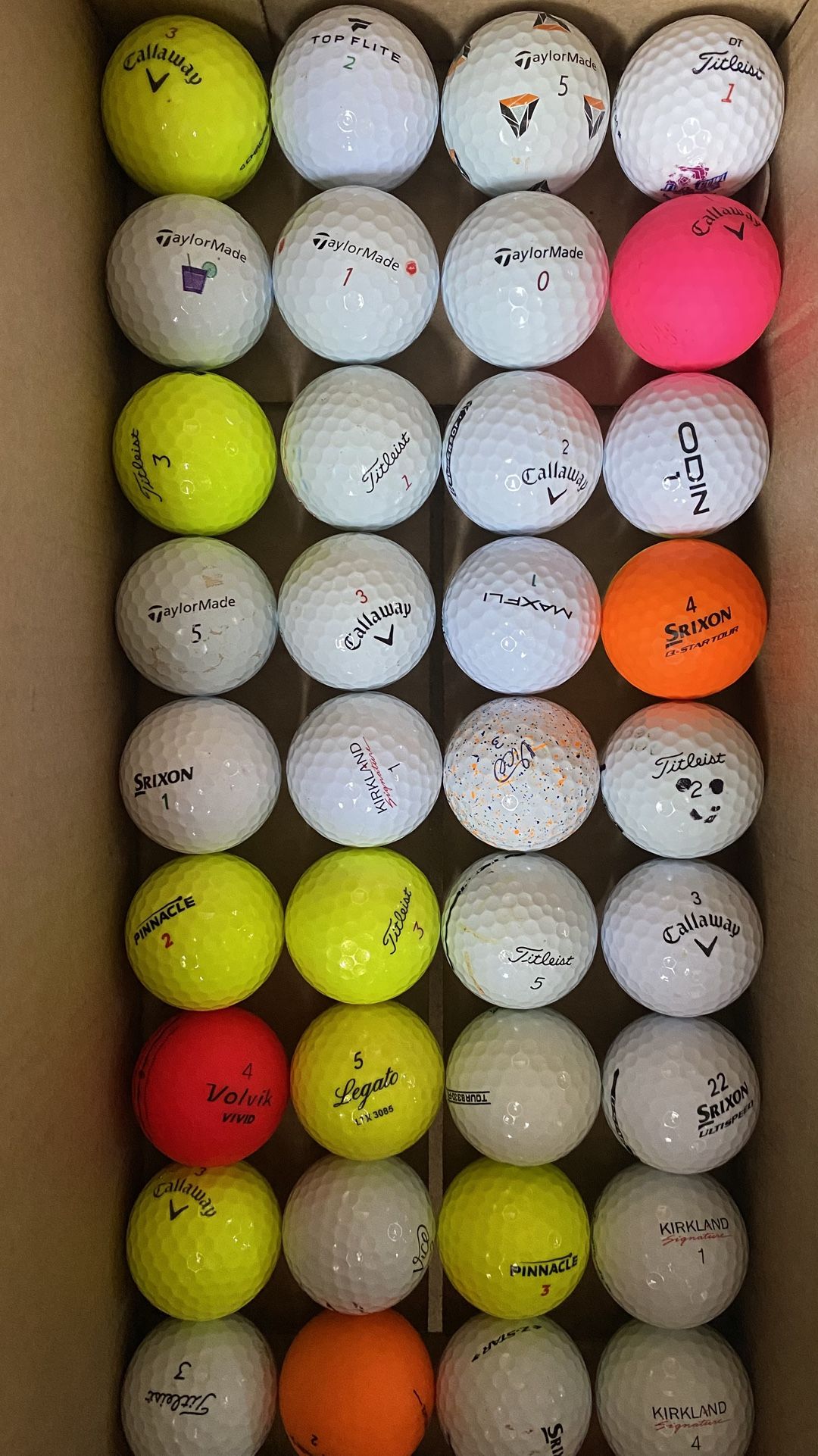 Mixed Golf Balls