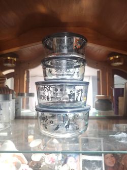 Glass bowls nightmare before christmas