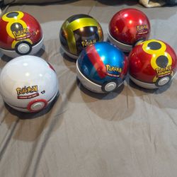 6 Pokeballs Tins Pokemon TCG 