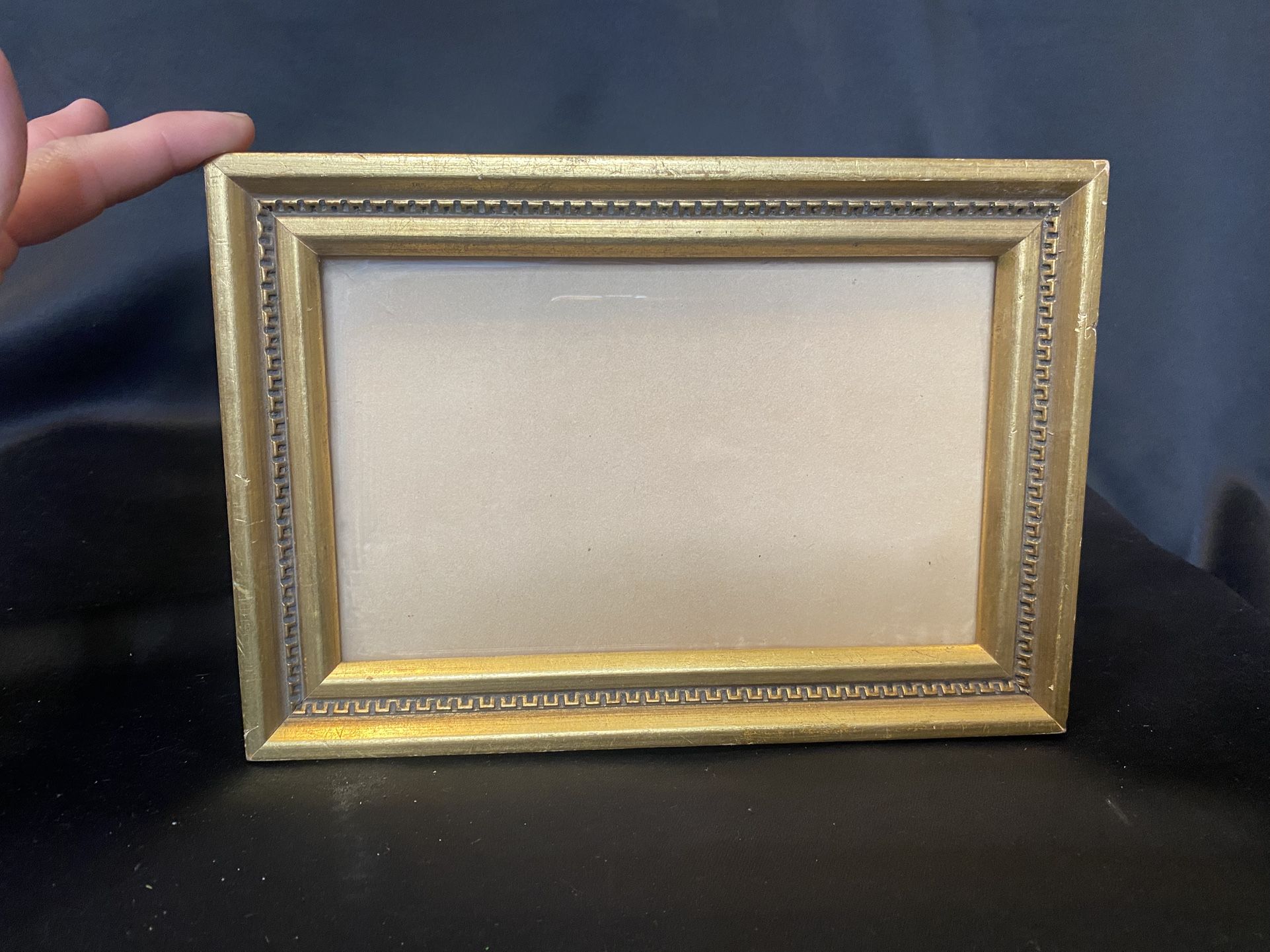 ANTIQUE WOODEN GOLD PAINTED FRAME 11.25 X 115.5