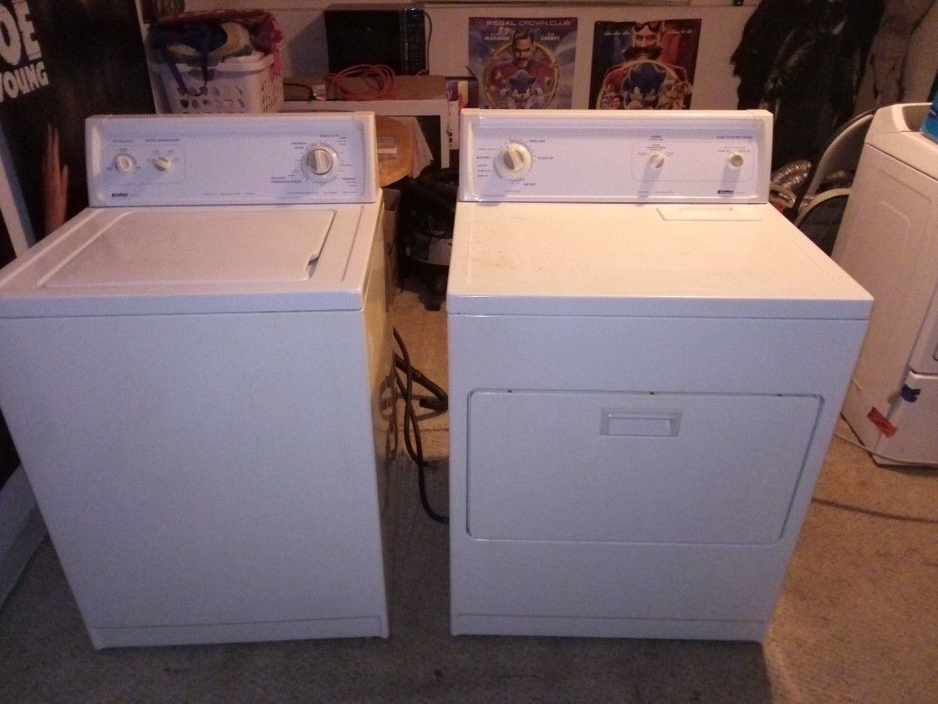 Kenmore White 70/80 Series King Size Capacity Washer/Electric Dryer Match Set