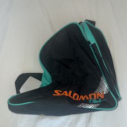 Vintage Salomon Club SKI BOOT BAG Neon 80s Retro
