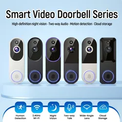 2K Wireless Smart Video Doorbell Camera AI Detection WiFi