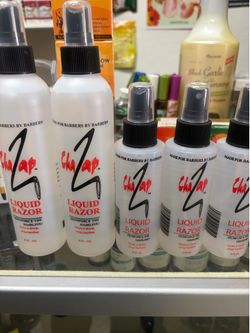 Liquid razor for crispy hairlines