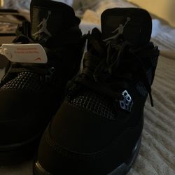Black Cats Jordan 4s (Size 11)