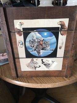 Picture on barn wood