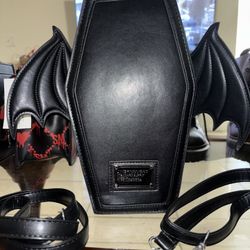 Coffin Bag With Bat Wings
