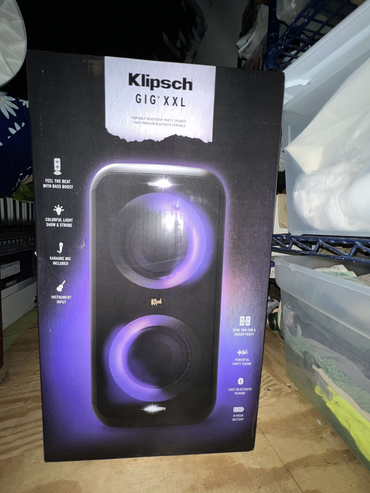 A KLIPSCH GIG XXL - Bluetooth Portable Speaker Wireless - Multiple Color Modes