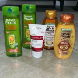 Garnier Whole Blends Shampoo, Garnier Fructis Shampoo, Loreal Cleanser