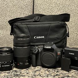 Canon Rebel T7 + 2 Lenses