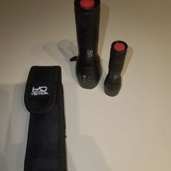 2 HD Tactical Flashlights