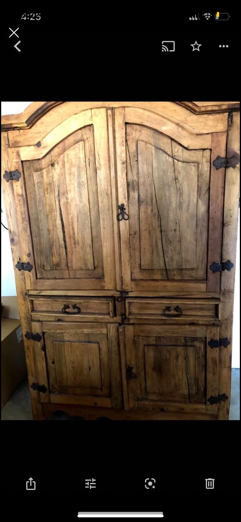 Solid Oak Wood Rustic Traditional 5 Pc Room Set $OBO$$