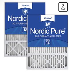 Nordic Pure 20x25x5 (19_7/8 x 24_7/8 x 4_3/8) Honeywell/Lennox Replacement MERV 12 Air Filters 2 Pack