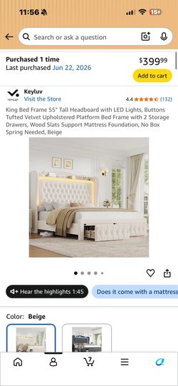 King bed frame Brand New