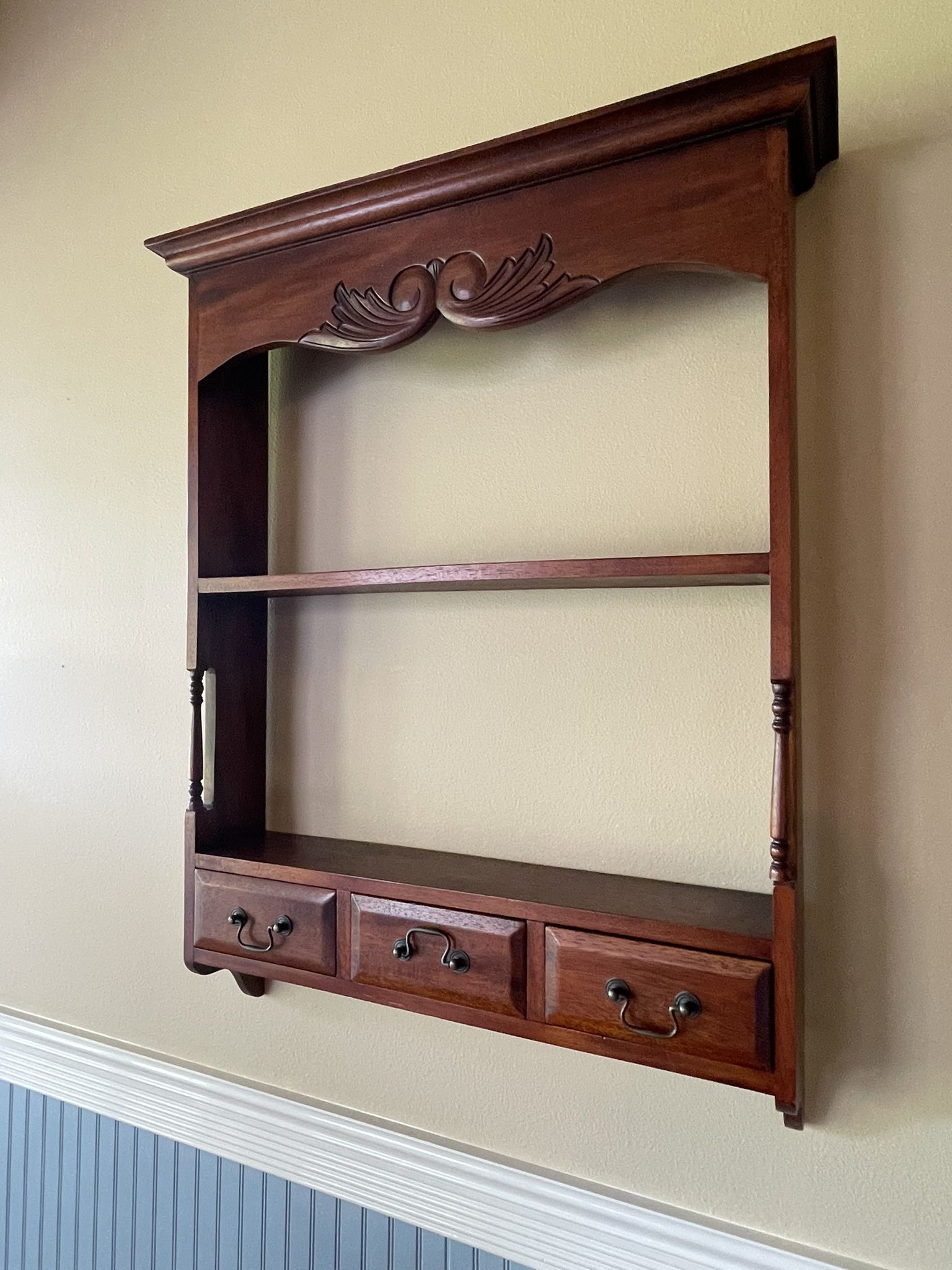 Antique Solid Wood Wall-mounted  Shelf