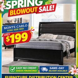 BEAUTIFUL NEW KING BEDS ON SALE ONLY $199. IN STOCK SAME DAY DELIVERY 🚚 