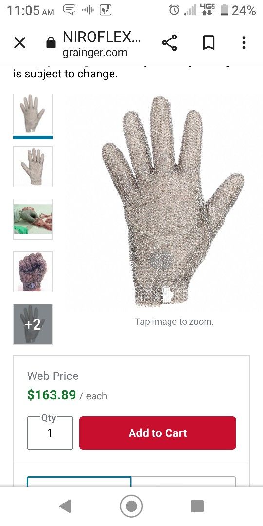 Niroflex Chainmail Glove New Old Stock