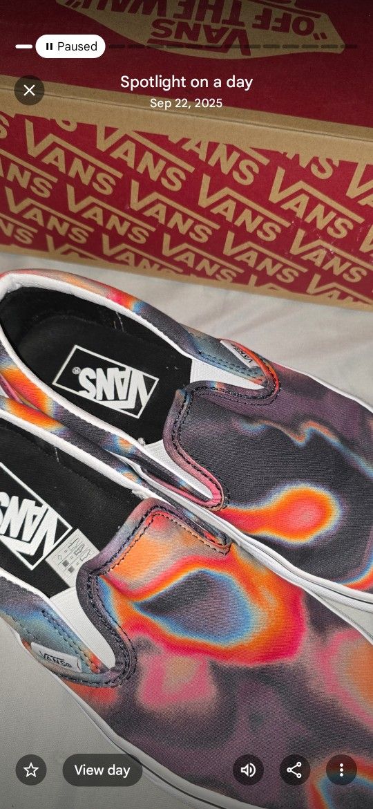 $10 - Vans, Psychedelic Slip-ons