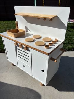 Lalo Kids Wooden Play Kitchen Set