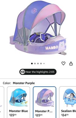 Mambo Baby Pool Float with Canopy