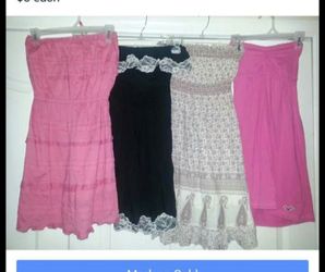 Junior strapless sundresses size small lot