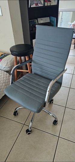 Grey computer office chair