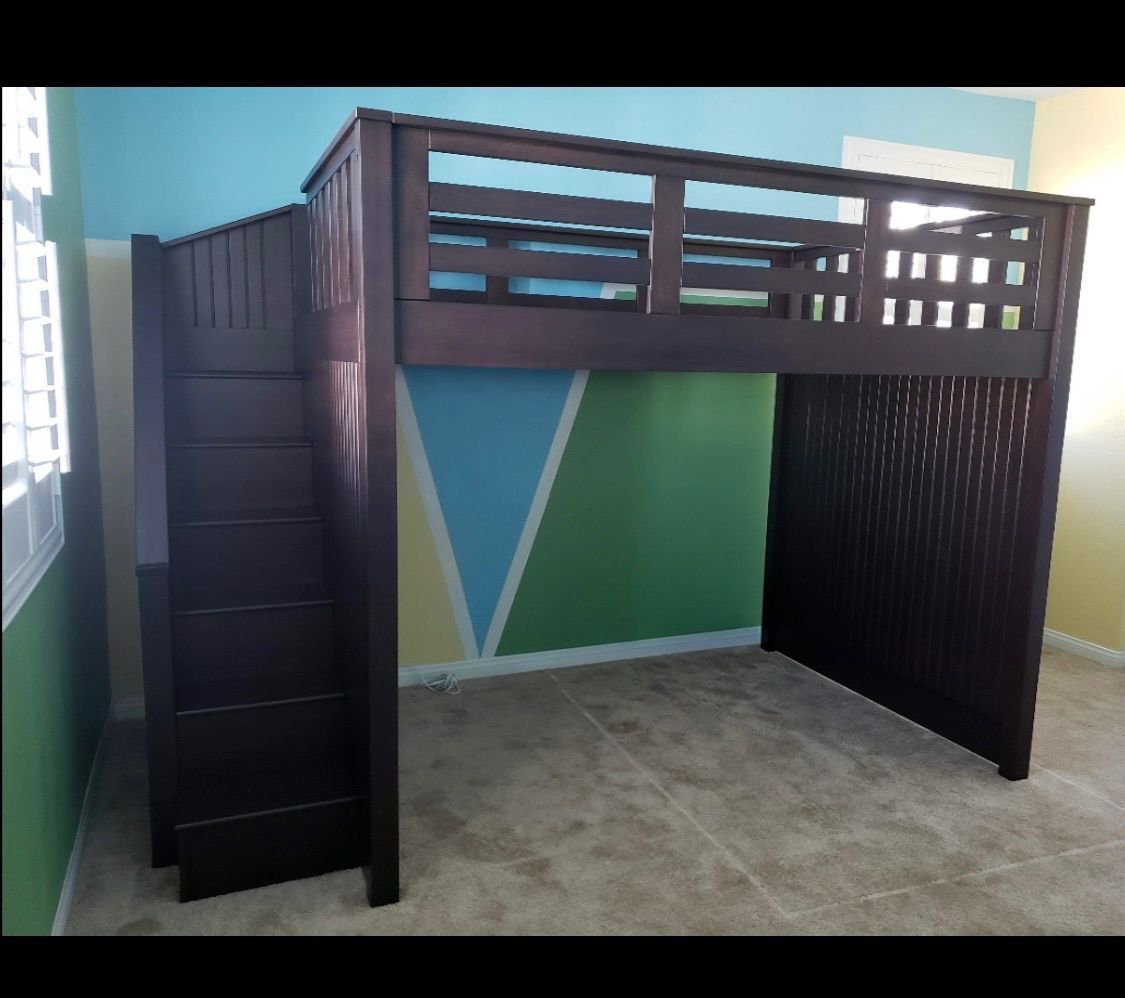 Pottery Barn Catalina Stair Loft Bed-Full Size