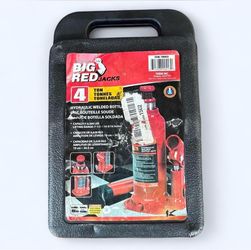 Big Red Jacks 4 Ton Hydraulic Welded Bottle Jack