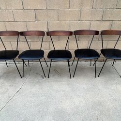 Paul McCobb Style Chairs (5) Original with Formica Table