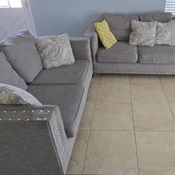 Sofa  Couch  + Love Seat Sofa $450