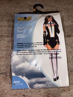 Spirit Halloween Bad Habit Nun Halloween Costume Size Small / Medium