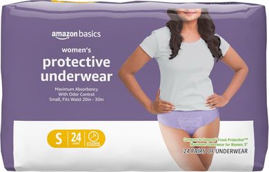 Amazon Basics Maximum Absorbency Postpartum Incontinence Underwear for Women-S