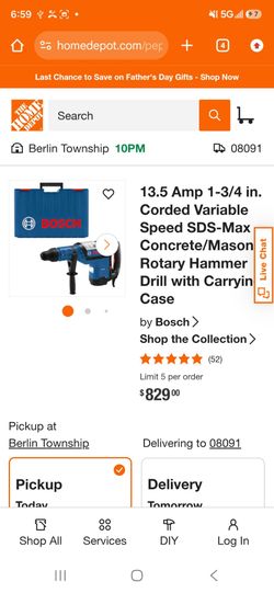 Bosch 13.5 hammer drill