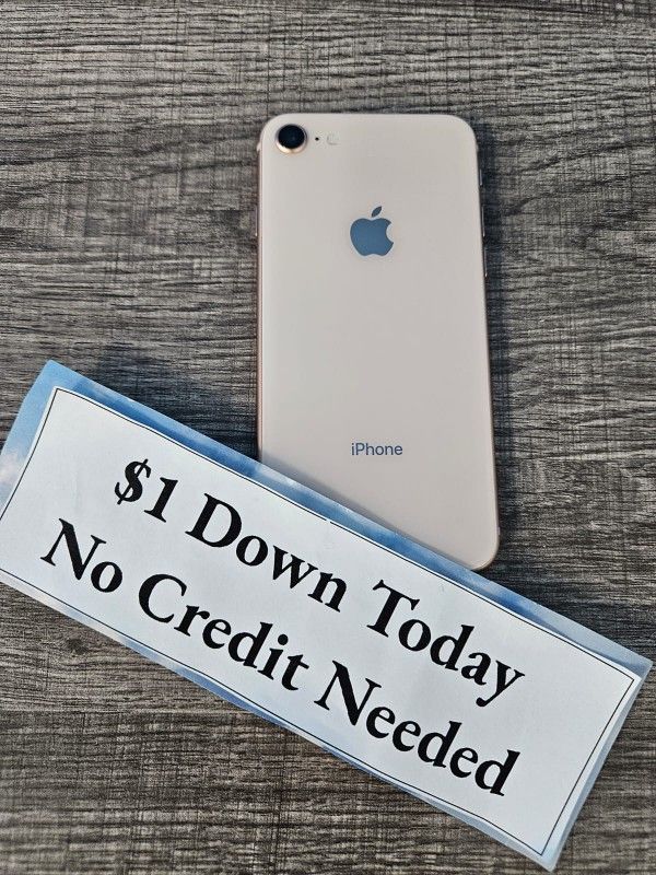 Apple IPhone 8 Unlocked - PAYMENTS AVAILABLE With $1 DOWN - NO CREDIT NEEDED