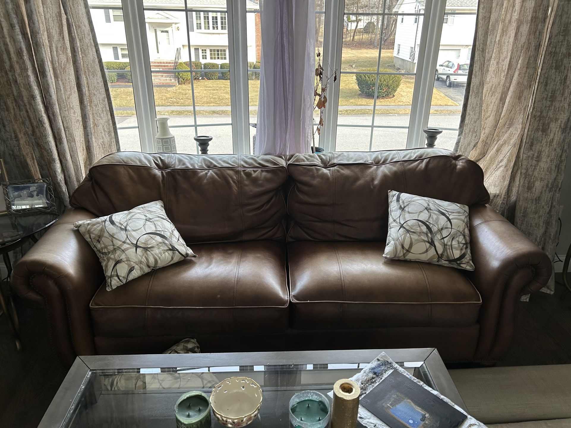 Thomasville Leather Couch