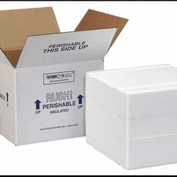 12 x 10 x 7" (1 1/2" Thickness) Insulated Shipper