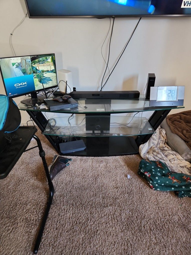 Glass TV Stand