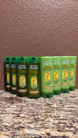4 sets-  Garnier Fructis Triple Nutrition Shampoo And Conditioners