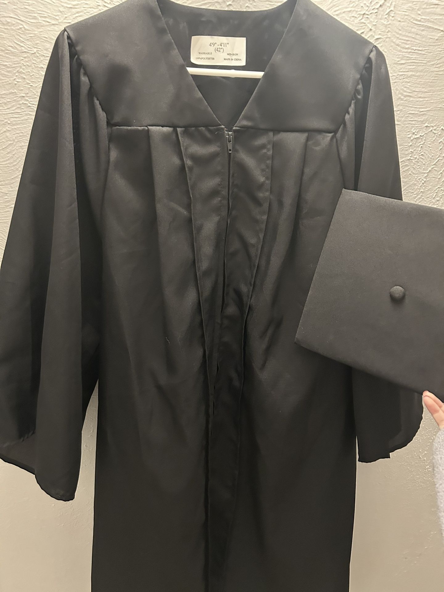 Black Graduation Gown and Cap