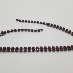 Necklace choker black red Goth