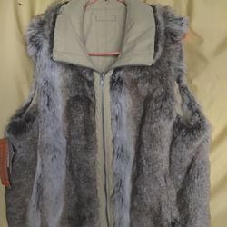 Weatherproof Reversible Faux Fur Vest Size Xl New With Tags