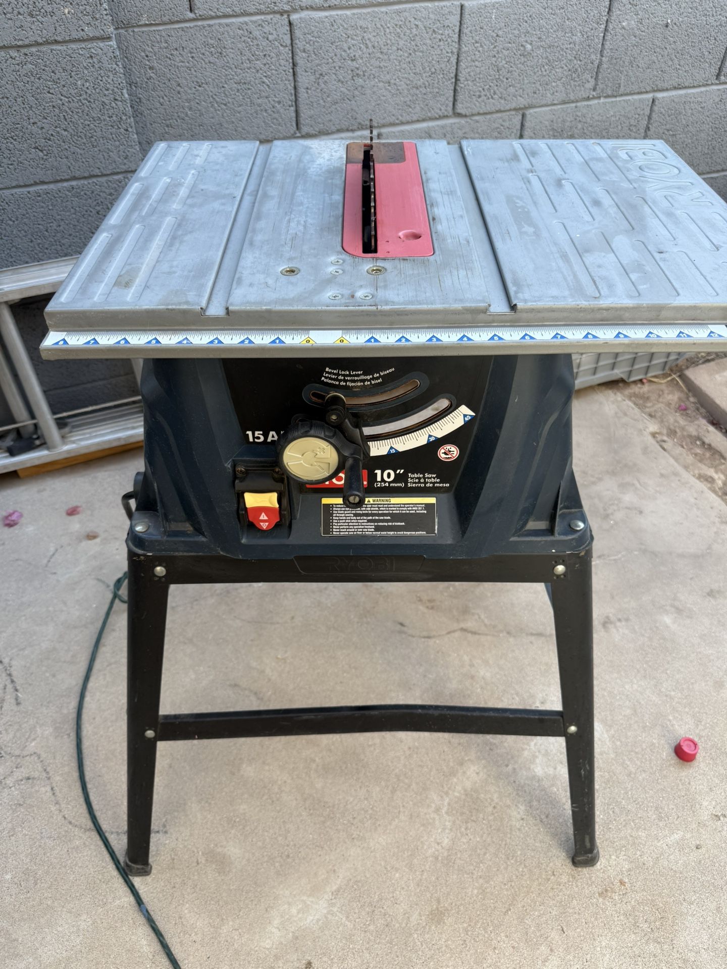 Ryobi 10 inch table saw