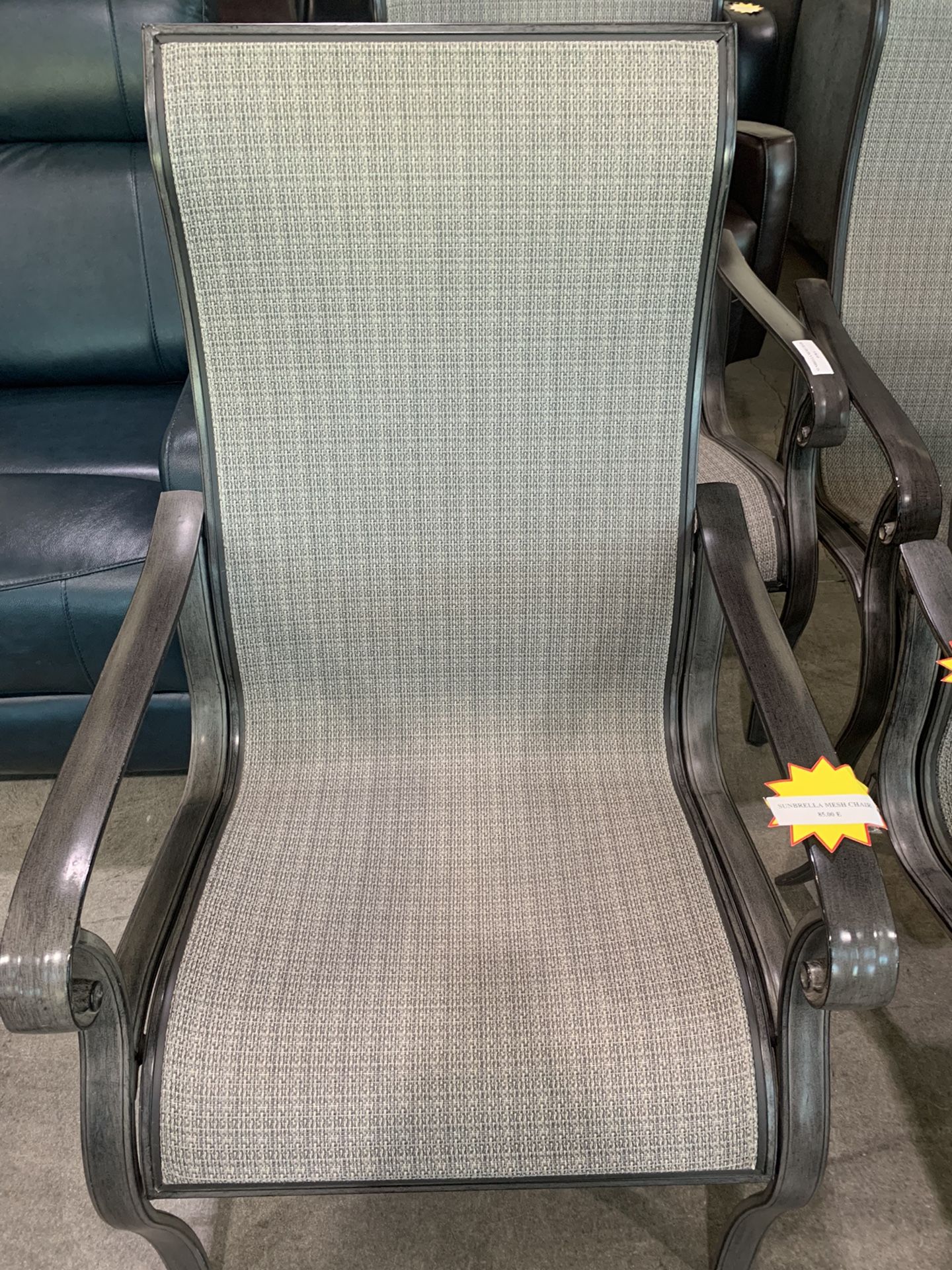 Sunbrella Mesh Outdoor Chairs 85.00 Each